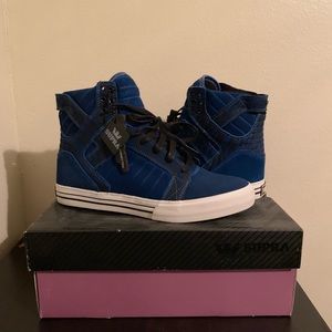 New Supra Skytop blue suede Deadstock Size 8.5